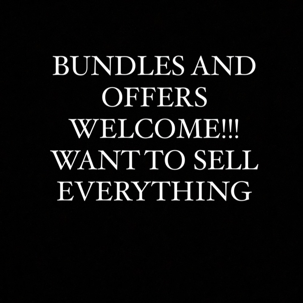 Please make offers! And bundles!